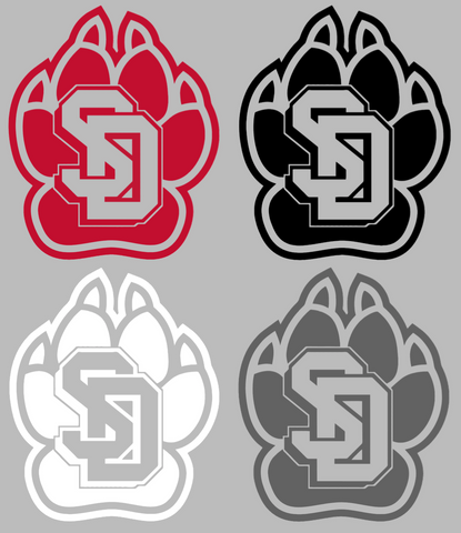 South Dakota Coyotes Team Logo Premium DieCut Vinyl Decal PICK COLOR & SIZE