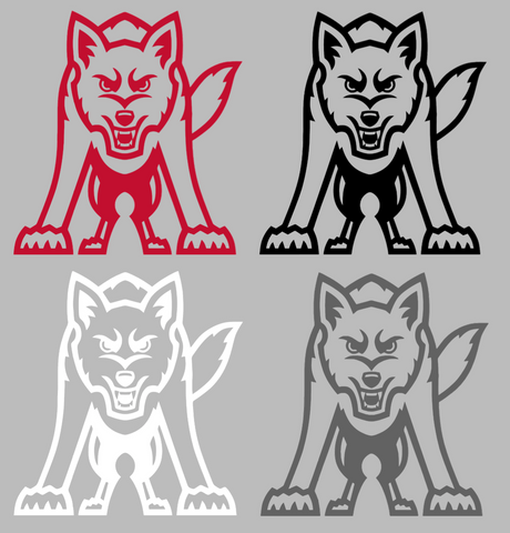 South Dakota Coyotes Retro Throwback Logo Premium DieCut Vinyl Decal PICK COLOR & SIZE