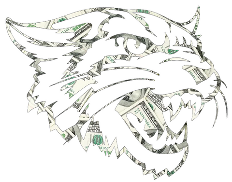 Bethune Cookman Wildcats Mascot Logo Money Print Premium DieCut Vinyl Decal PICK SIZE