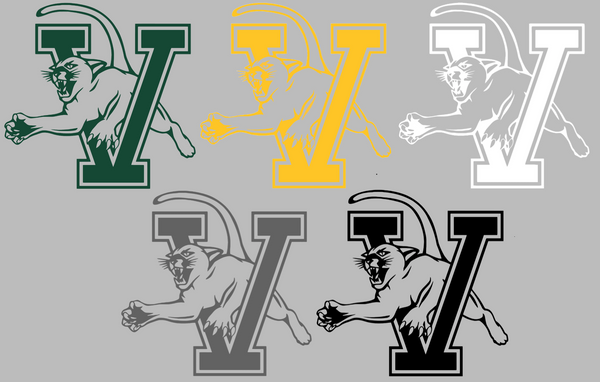 Vermont Catamounts Team Logo Premium DieCut Vinyl Decal PICK COLOR & SIZE