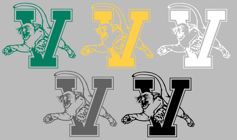 Vermont Catamounts Retro Throwback Logo Premium DieCut Vinyl Decal PICK COLOR & SIZE