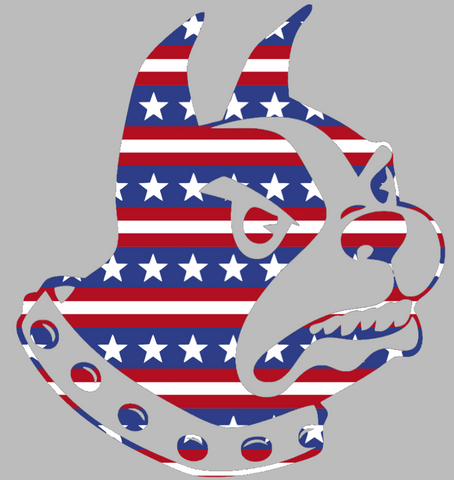 Wofford Terriers Team Logo Stars & Stripes USA American Flag Vinyl Decal PICK SIZE