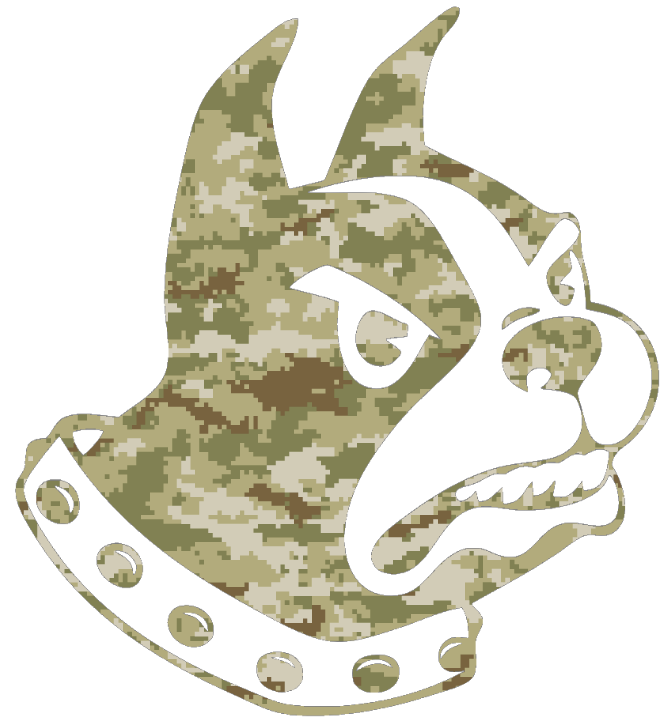 Wofford Terriers Team Logo Salute to Service Camouflage Camo Vinyl Decal PICK SIZE