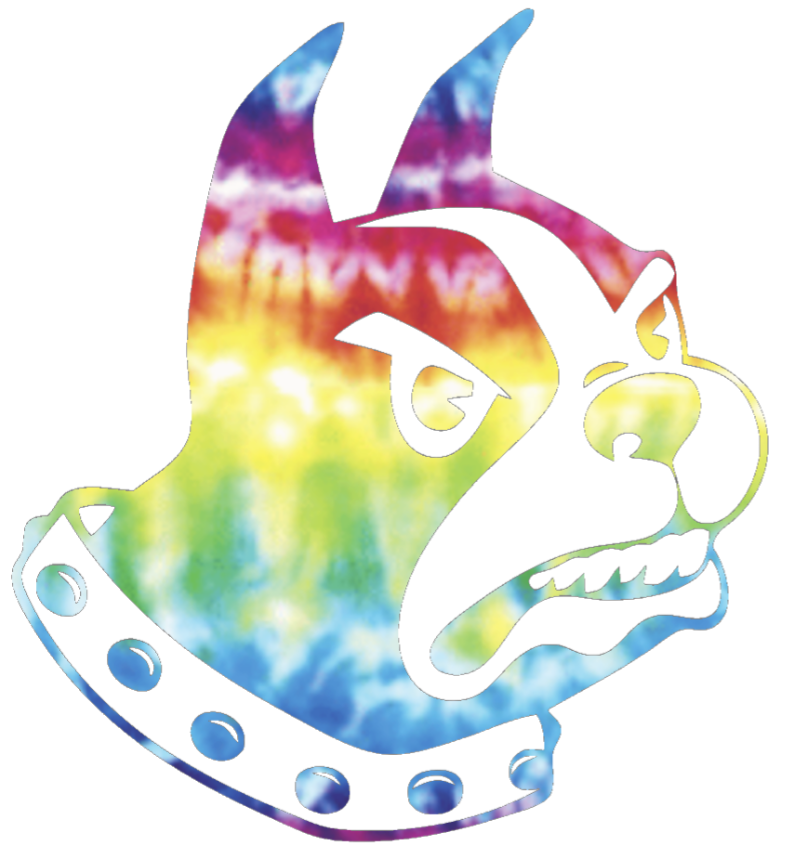 Wofford Terriers Team Logo Crucial Catch Cancer Tie Dye Vinyl Decal PICK SIZE