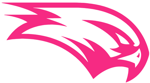 Wagner Seahawks HOT PINK Team Logo Premium DieCut Vinyl Decal PICK SIZE