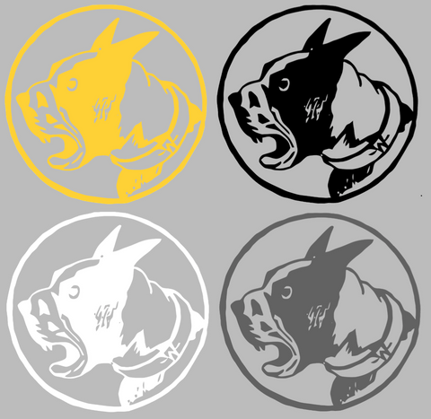 Wofford Terriers Retro Throwback Logo Premium DieCut Vinyl Decal PICK COLOR & SIZE