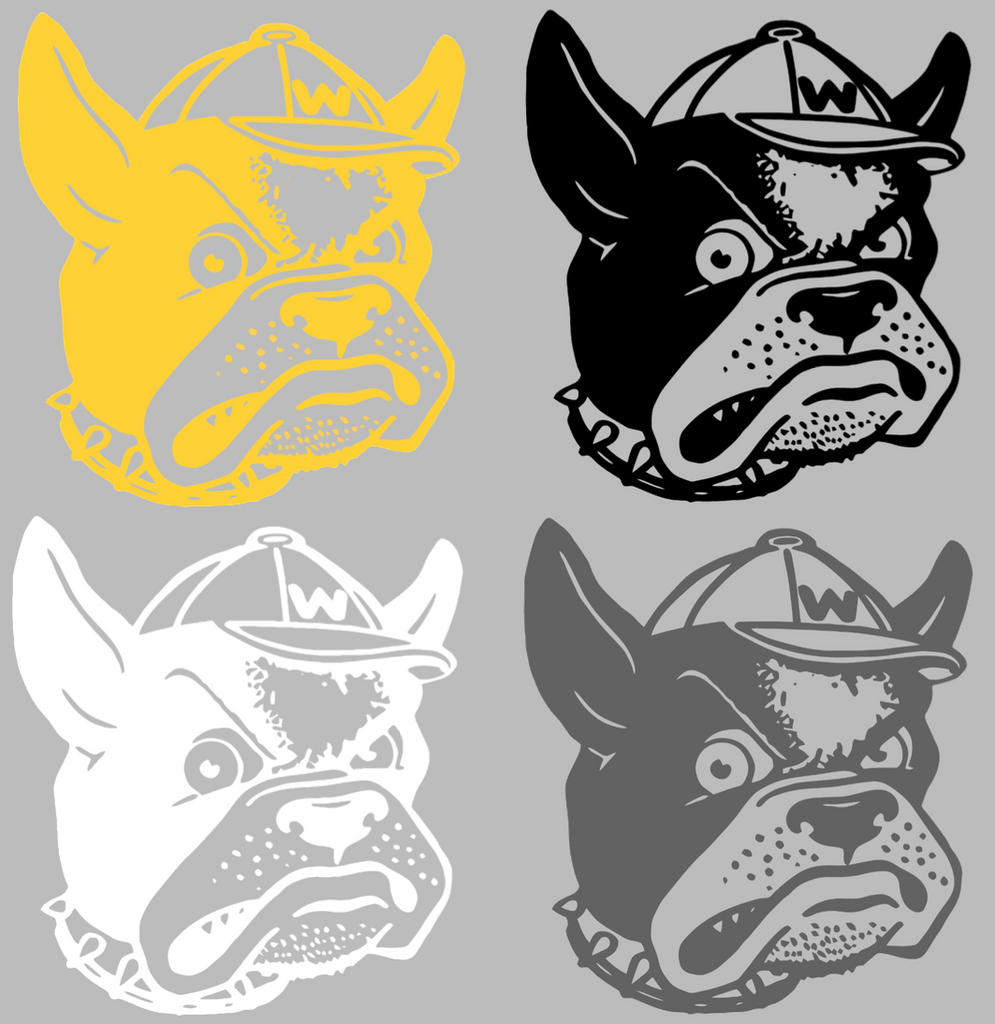 Wofford Terriers Retro Throwback Logo Premium DieCut Vinyl Decal PICK COLOR & SIZE