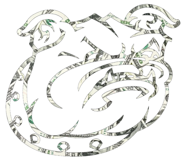 Bryant Bulldogs Team Logo Money Print Premium DieCut Vinyl Decal PICK SIZE