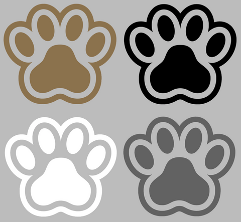Bryant Bulldogs Paw Print Logo Premium DieCut Vinyl Decal PICK COLOR & SIZE
