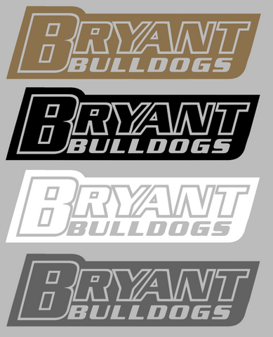 Bryant Bulldogs Team Name Logo Premium DieCut Vinyl Decal PICK COLOR & SIZE