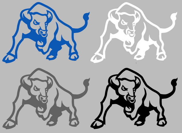 Buffalo Bulls Retro Throwback Logo Premium DieCut Vinyl Decal PICK COLOR & SIZE