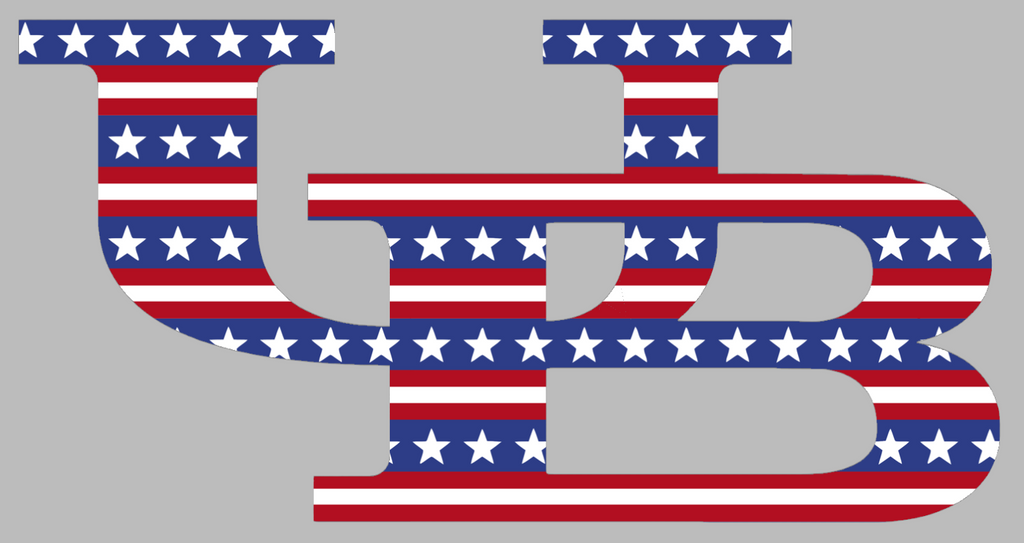 Buffalo Bulls Team Logo Stars & Stripes USA American Flag Vinyl Decal PICK SIZE