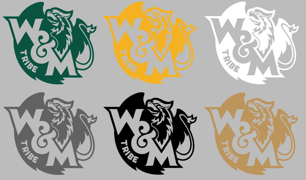 William and Mary Tribe Team Logo Premium DieCut Vinyl Decal PICK COLOR & SIZE