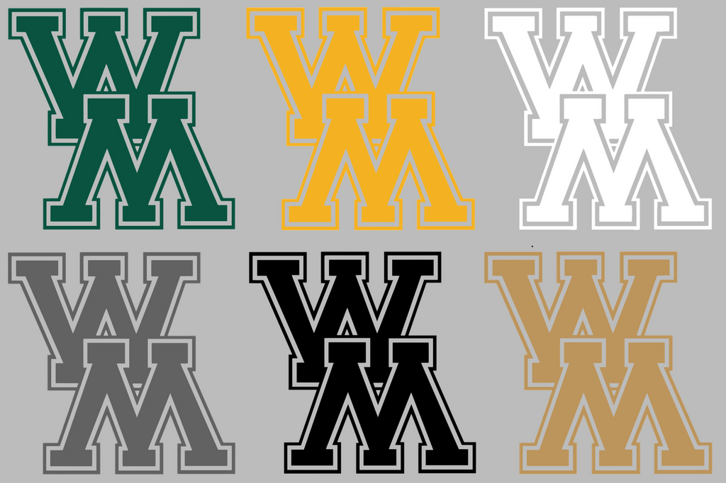 William and Mary Tribe Retro Throwback Logo Premium DieCut Vinyl Decal PICK COLOR & SIZE