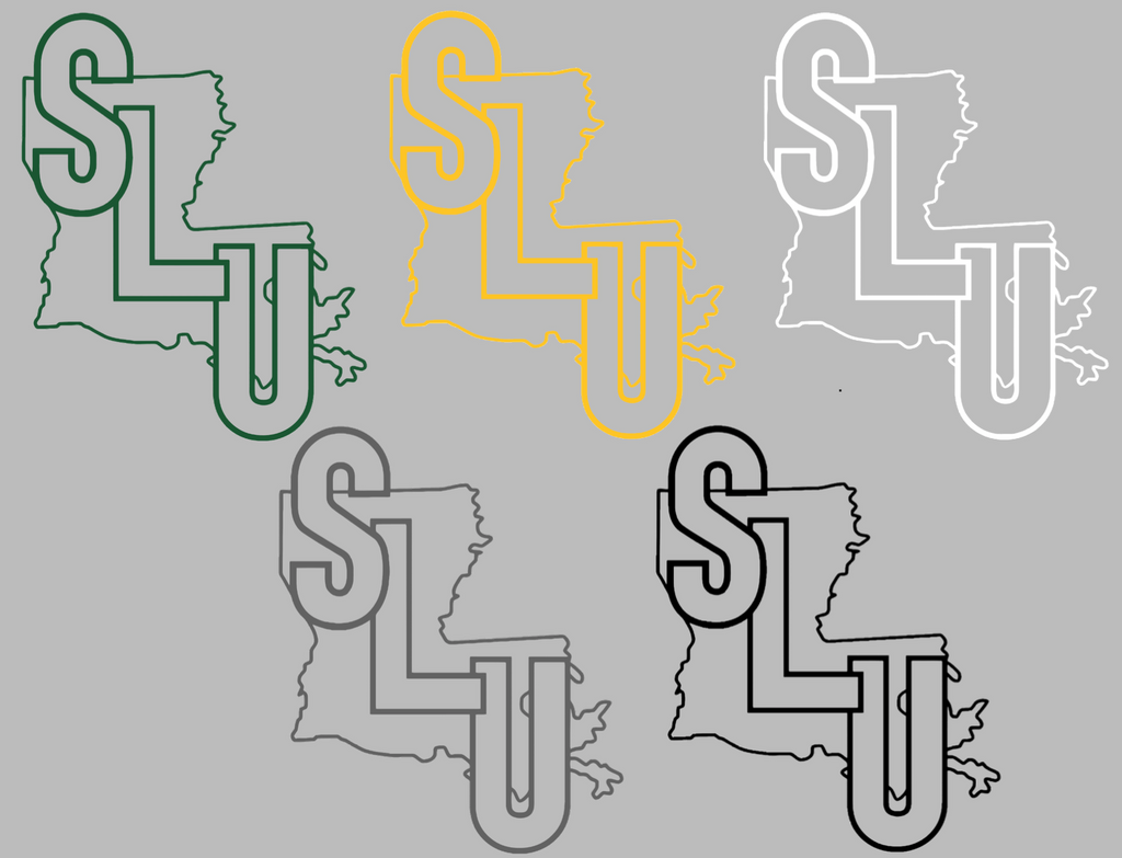 Southeastern Louisiana Lions Retro Throwback Logo Premium DieCut Vinyl Decal PICK COLOR & SIZE