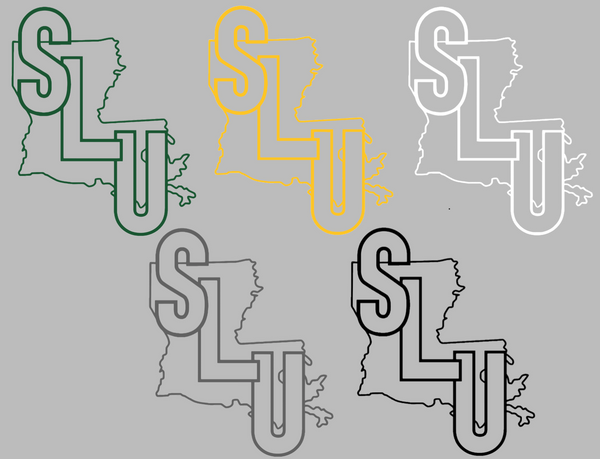Southeastern Louisiana Lions Retro Throwback Logo Premium DieCut Vinyl Decal PICK COLOR & SIZE