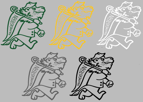 Southeastern Louisiana Lions Retro Throwback Logo Premium DieCut Vinyl Decal PICK COLOR & SIZE
