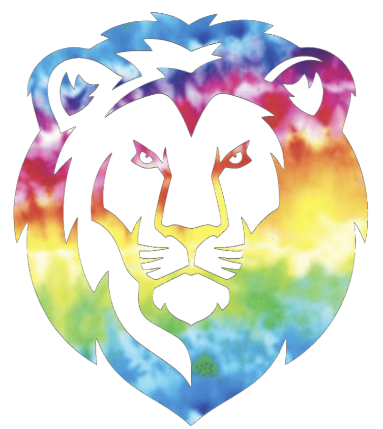 Southeastern Louisiana Lions Team Logo Crucial Catch Cancer Tie Dye Vinyl Decal PICK SIZE