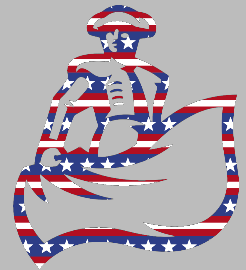 Cal State Northridge Matadors Team Logo Stars & Stripes USA American Flag Vinyl Decal PICK SIZE