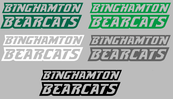 Binghampton Bearcats Team Name Logo Premium DieCut Vinyl Decal PICK COLOR & SIZE