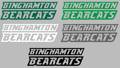 Binghampton Bearcats Team Name Logo Premium DieCut Vinyl Decal PICK COLOR & SIZE