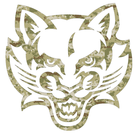 Binghampton Bearcats Team Logo Salute to Service Camouflage Camo Vinyl Decal PICK SIZE