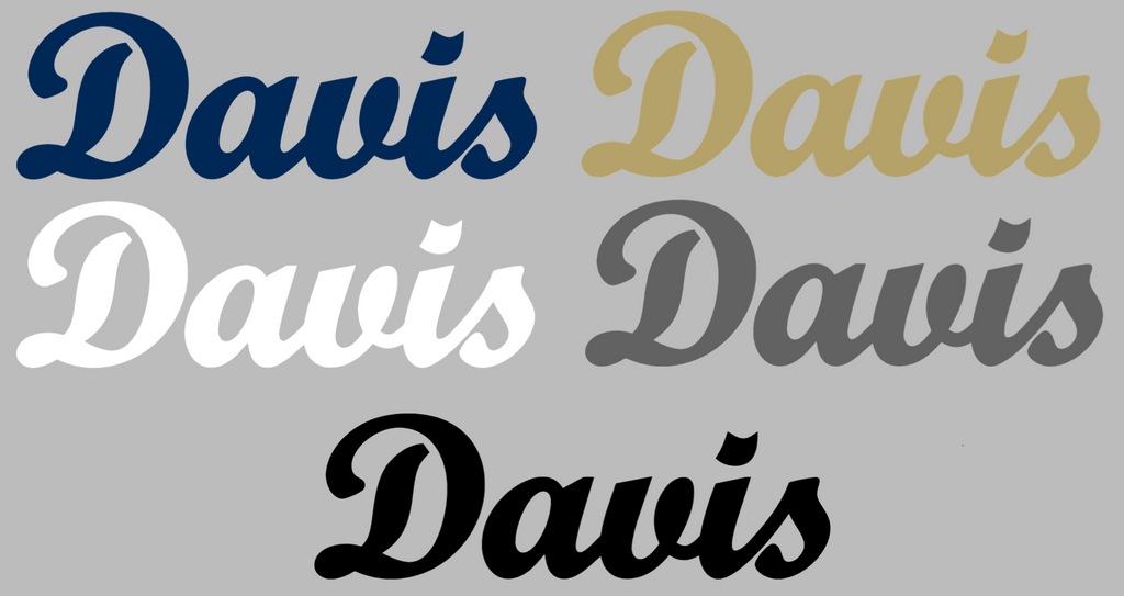 California Davis Aggies Script Logo Premium DieCut Vinyl Decal PICK COLOR & SIZE