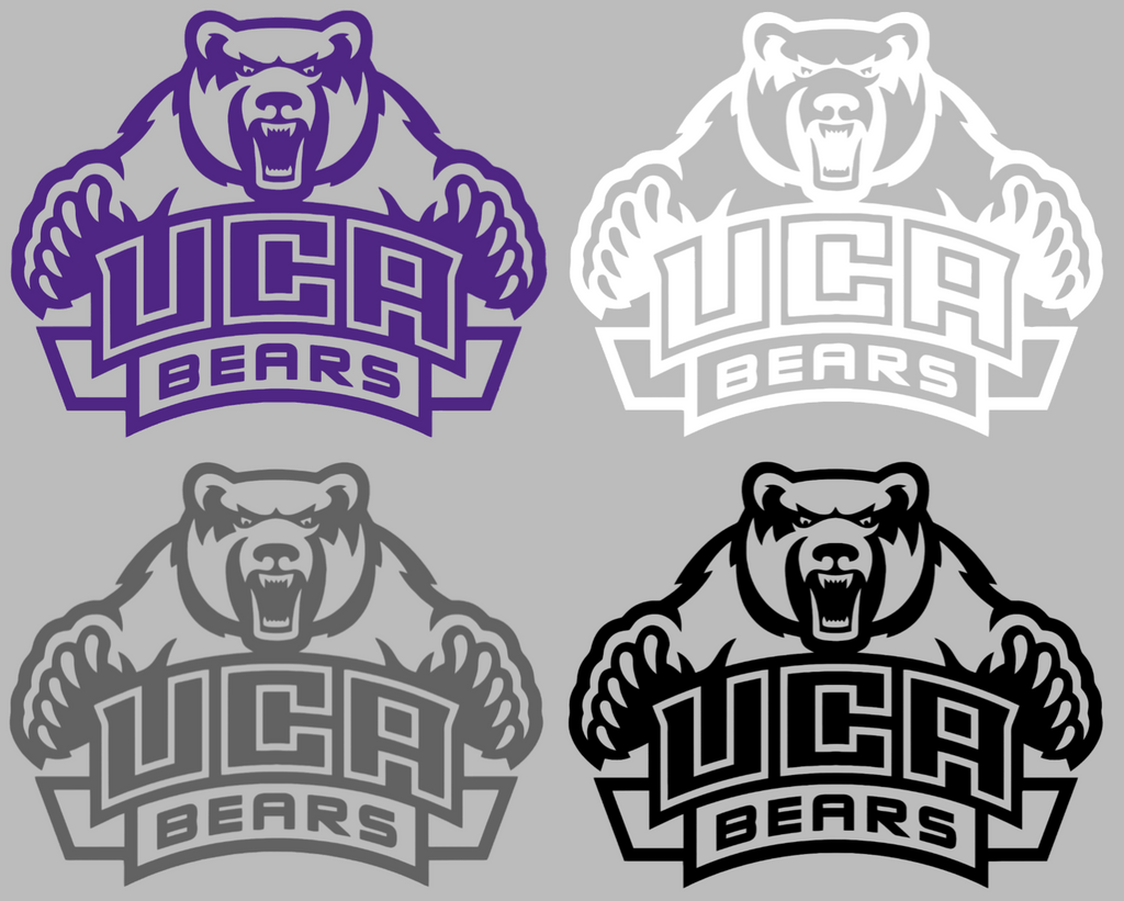 Central Arkansas Bears Retro Throwback Logo Premium DieCut Vinyl Decal PICK COLOR & SIZE