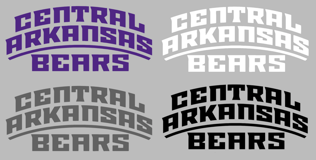Central Arkansas Bears Team Name Logo Premium DieCut Vinyl Decal PICK COLOR & SIZE