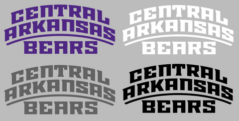 Central Arkansas Bears Team Name Logo Premium DieCut Vinyl Decal PICK COLOR & SIZE
