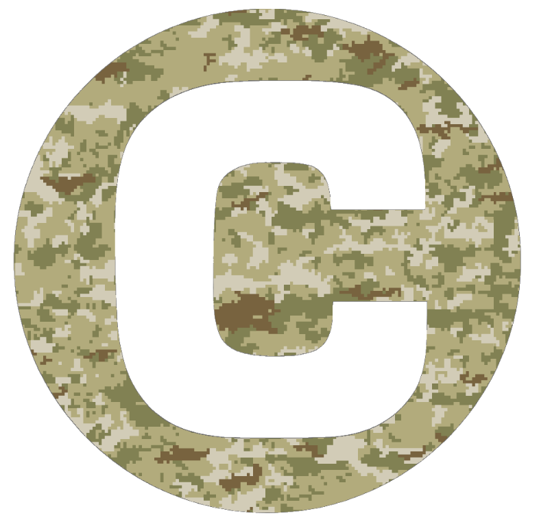 Centenary Gentlemen Team Logo Salute to Service Camouflage Camo Vinyl Decal PICK SIZE