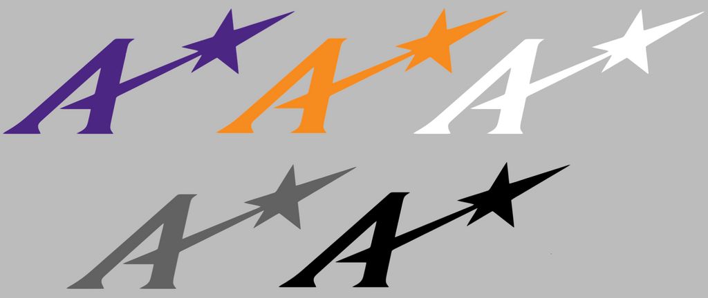 Evansville Purple Aces Retro Throwback Logo Premium DieCut Vinyl Decal PICK COLOR & SIZE - SportsJewelryProShop
