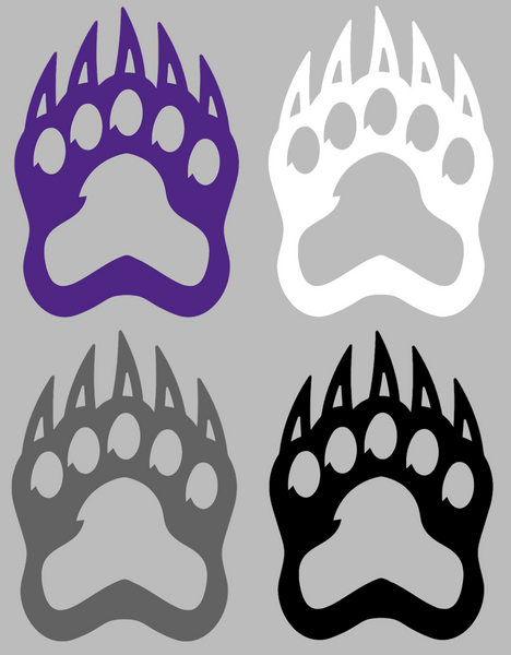 Central Arkansas Bears Paw Print Logo Premium DieCut Vinyl Decal PICK COLOR & SIZE