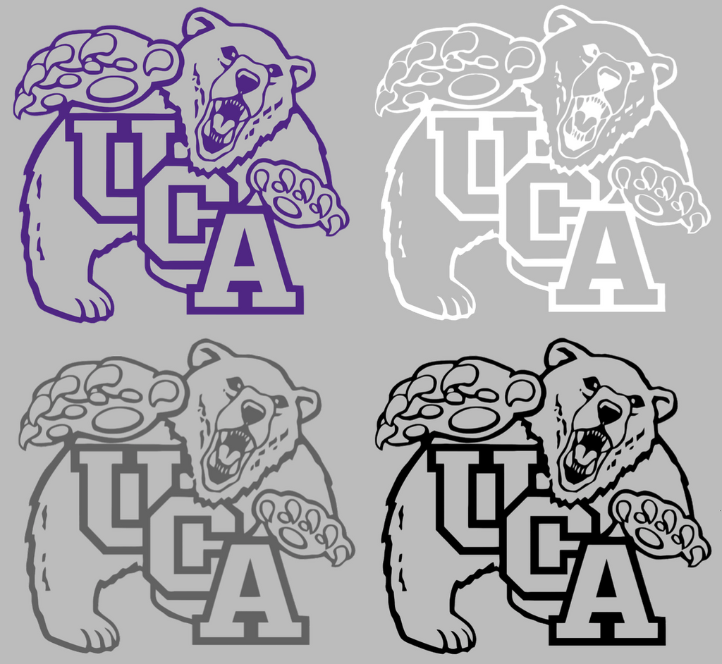 Central Arkansas Bears Retro Throwback Logo Premium DieCut Vinyl Decal PICK COLOR & SIZE
