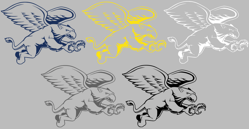 Canisius Golden Griffins Retro Throwback Logo Premium DieCut Vinyl Decal PICK COLOR & SIZE
