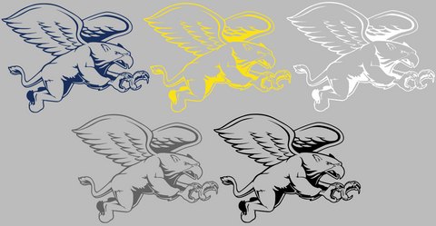 Canisius Golden Griffins Retro Throwback Logo Premium DieCut Vinyl Decal PICK COLOR & SIZE