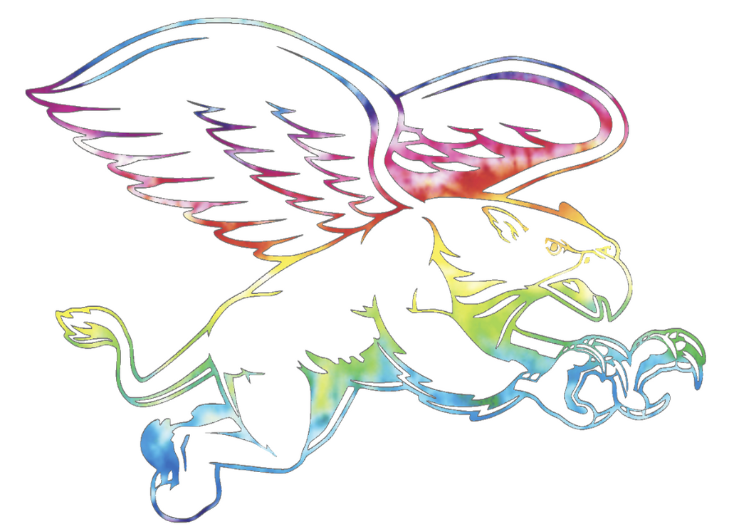 Canisius Golden Griffins Team Logo Crucial Catch Cancer Tie Dye Vinyl Decal PICK SIZE