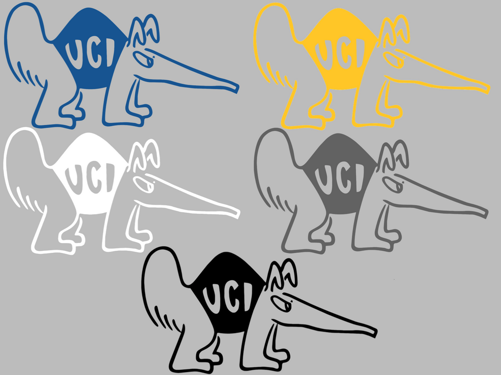 California Irvine Anteaters Retro Throwback Logo Premium DieCut Vinyl Decal PICK COLOR & SIZE