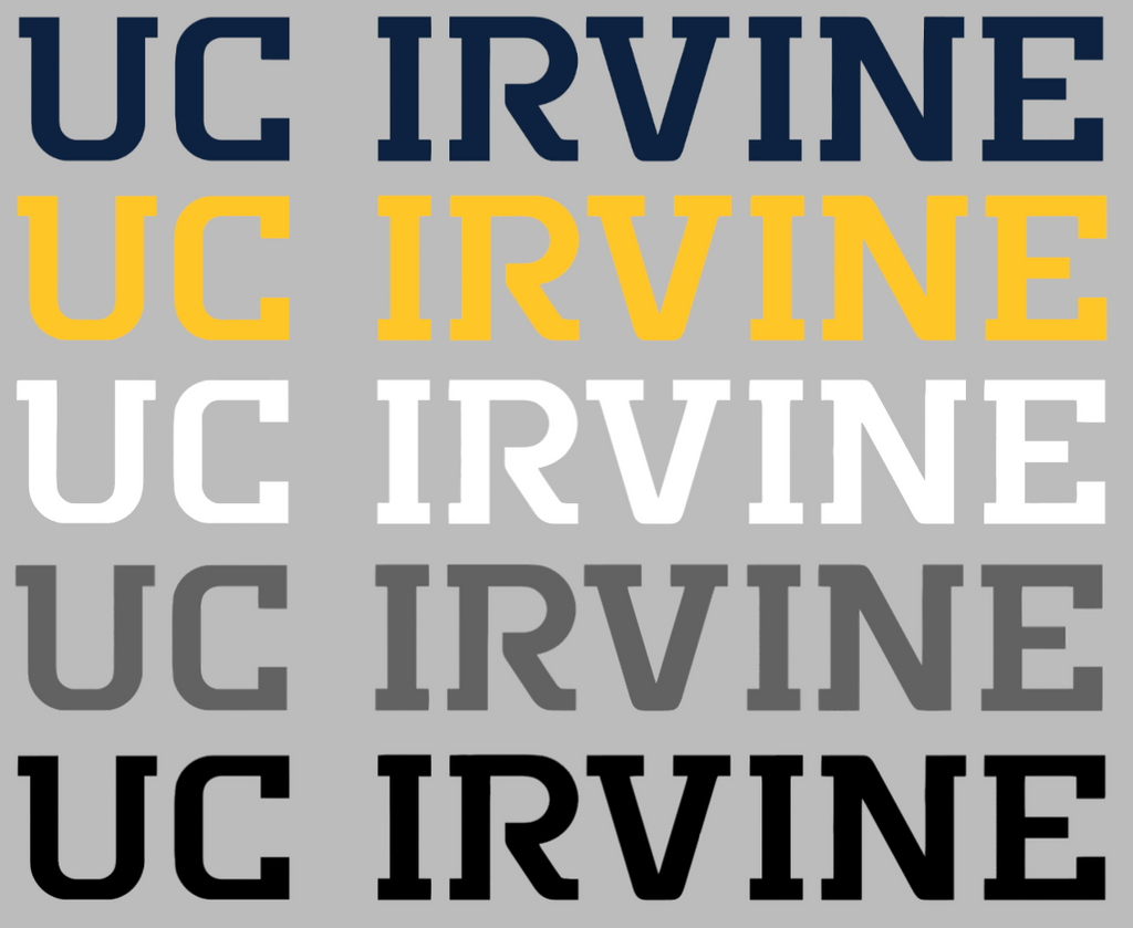California Irvine Anteaters Team Name Logo Premium DieCut Vinyl Decal PICK COLOR & SIZE