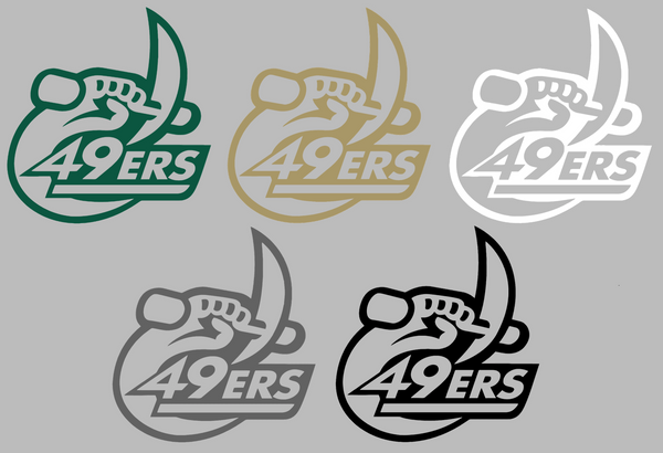 Charlotte 49ers Retro Throwback Logo Premium DieCut Vinyl Decal PICK COLOR & SIZE
