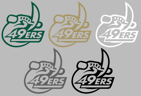 Charlotte 49ers Retro Throwback Logo Premium DieCut Vinyl Decal PICK COLOR & SIZE