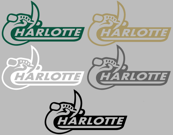 Charlotte 49ers Retro Throwback Logo Premium DieCut Vinyl Decal PICK COLOR & SIZE