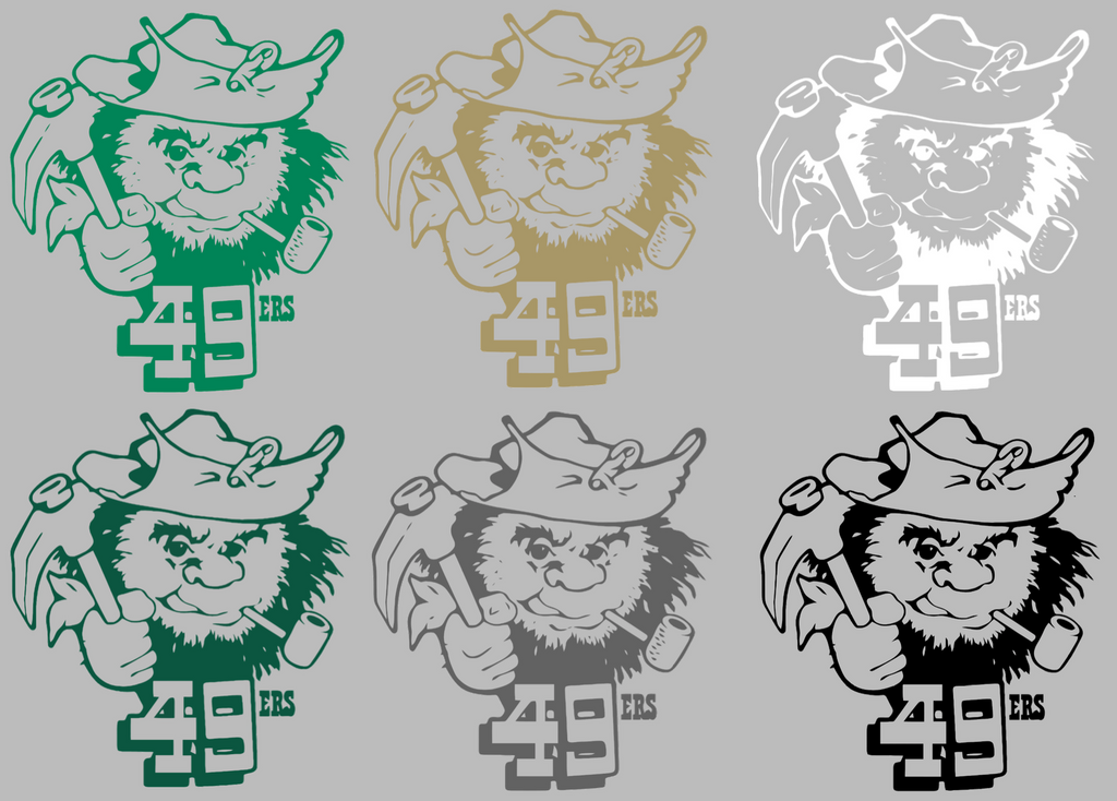 Charlotte 49ers Retro Throwback Logo Premium DieCut Vinyl Decal PICK COLOR & SIZE