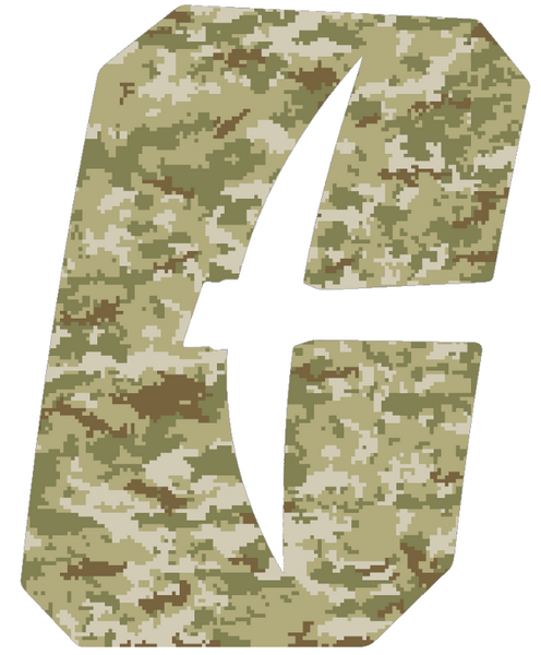 Charlotte 49ers Team Logo Salute to Service Camouflage Camo Vinyl Decal PICK SIZE