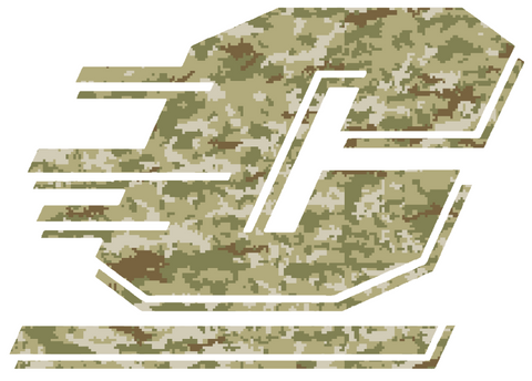 Central Michigan Chippewas Team Logo Salute to Service Camouflage Camo Vinyl Decal PICK SIZE