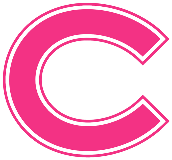 Colgate Raiders HOT PINK Team Logo Premium DieCut Vinyl Decal PICK SIZE