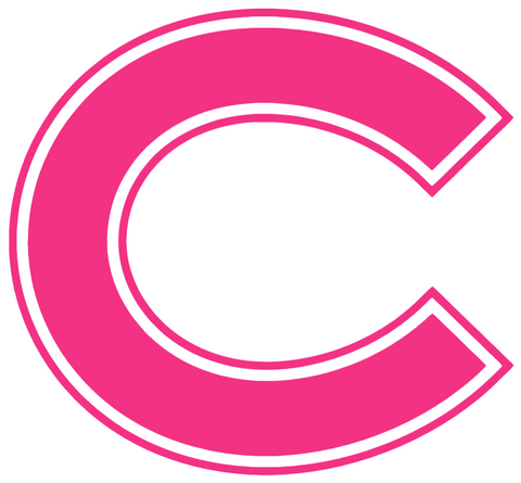 Colgate Raiders HOT PINK Team Logo Premium DieCut Vinyl Decal PICK SIZE