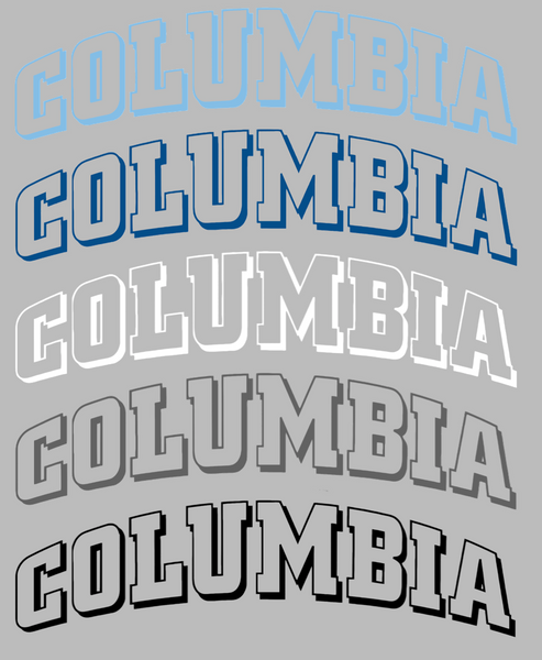 Columbia Lions Team Name Logo Premium DieCut Vinyl Decal PICK COLOR & SIZE