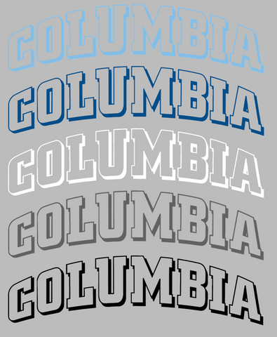 Columbia Lions Team Name Logo Premium DieCut Vinyl Decal PICK COLOR & SIZE