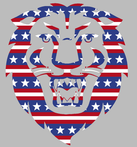 Columbia Lions Team Logo Stars & Stripes USA American Flag Vinyl Decal PICK SIZE